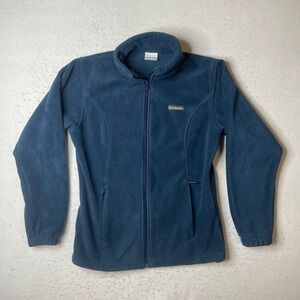 Columbia Womens Benton Springs Full Zip Fleece Jacket Blue XL1322 Size L
